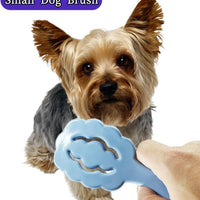 HKM-511635 Cloud-Shaped Small Dog Grooming Brush for Gentle Grooming of Puppies and Small Breeds
