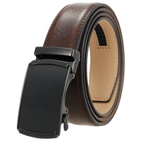HKM-513747 Automatic Alloy Buckle Men's Genuine Leather Belt - Model LY36-0191-1
