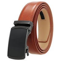 HKM-513747 Automatic Alloy Buckle Men's Genuine Leather Belt - Model LY36-0191-1