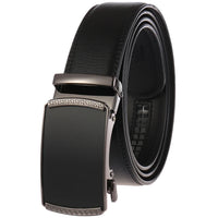 HKM-513747 Automatic Alloy Buckle Men's Genuine Leather Belt - Model LY36-0191-1