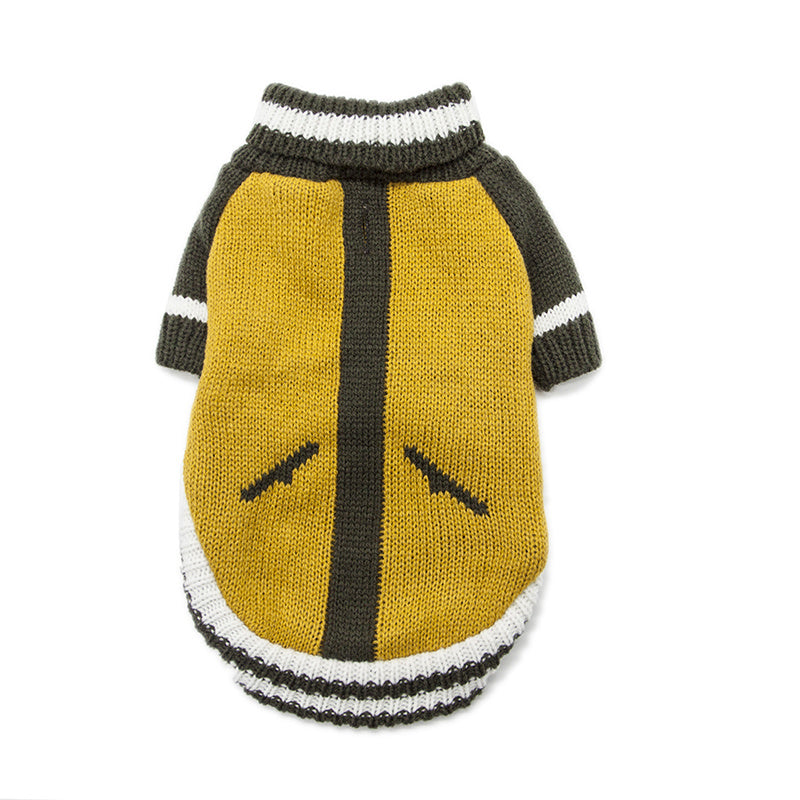 HKM-098323 Cozy Knitted Dog Sweater for All Breeds - Warm Casual Pet Clothing
