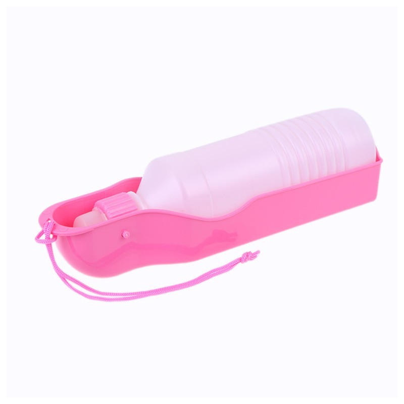 HKM-030419 Portable Dog Water Bottle with Built-in Bowl - 500 ML, Various Colors Available