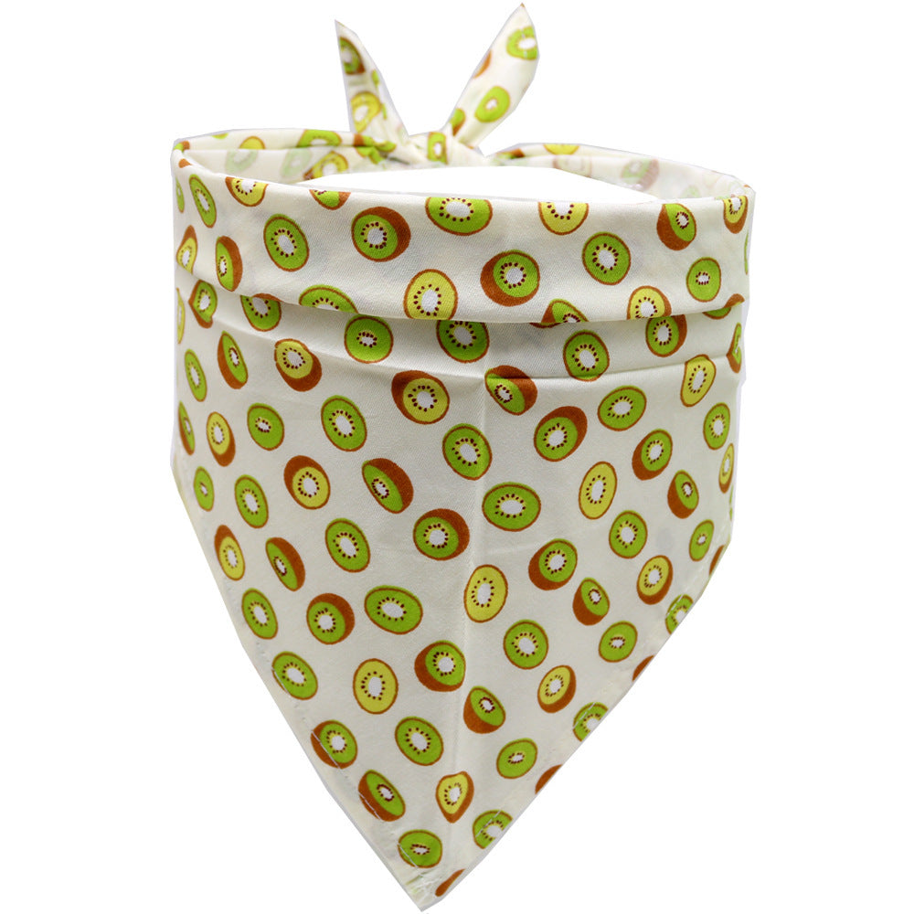 HKM-519379 Triangle Pet Saliva Towel - Soft Cotton for Small, Medium & Large Dogs