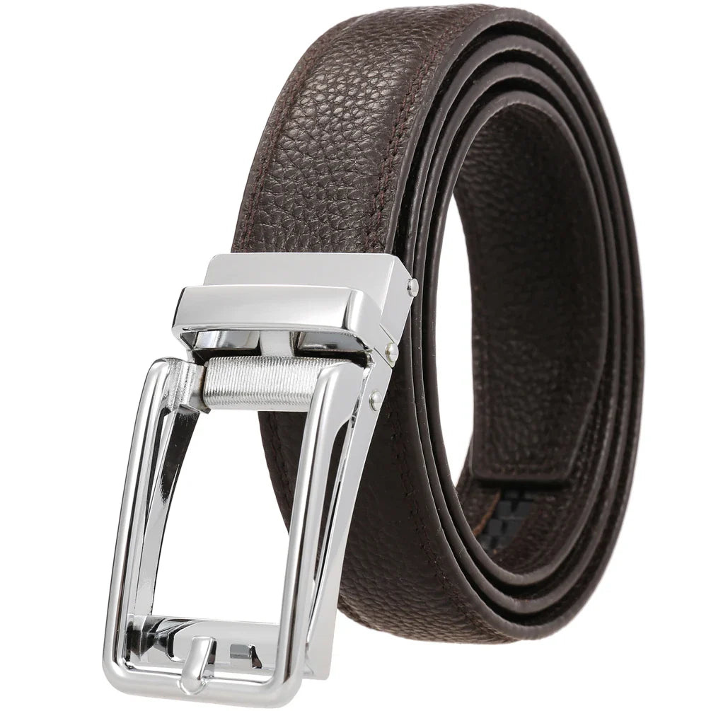HKM-545363 Men's Size 3.0 Genuine Leather Belt - Classic Design for Everyday Wear