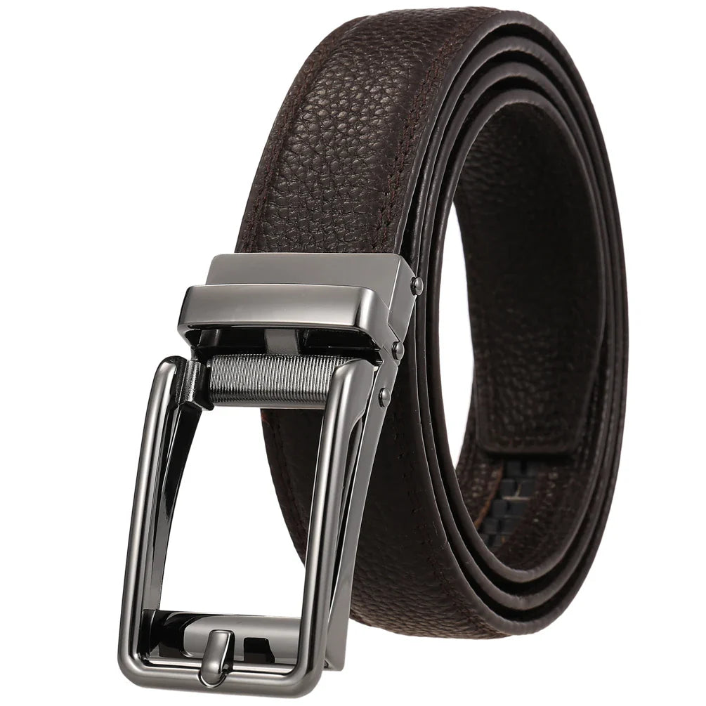 HKM-545363 Men's Size 3.0 Genuine Leather Belt - Classic Design for Everyday Wear