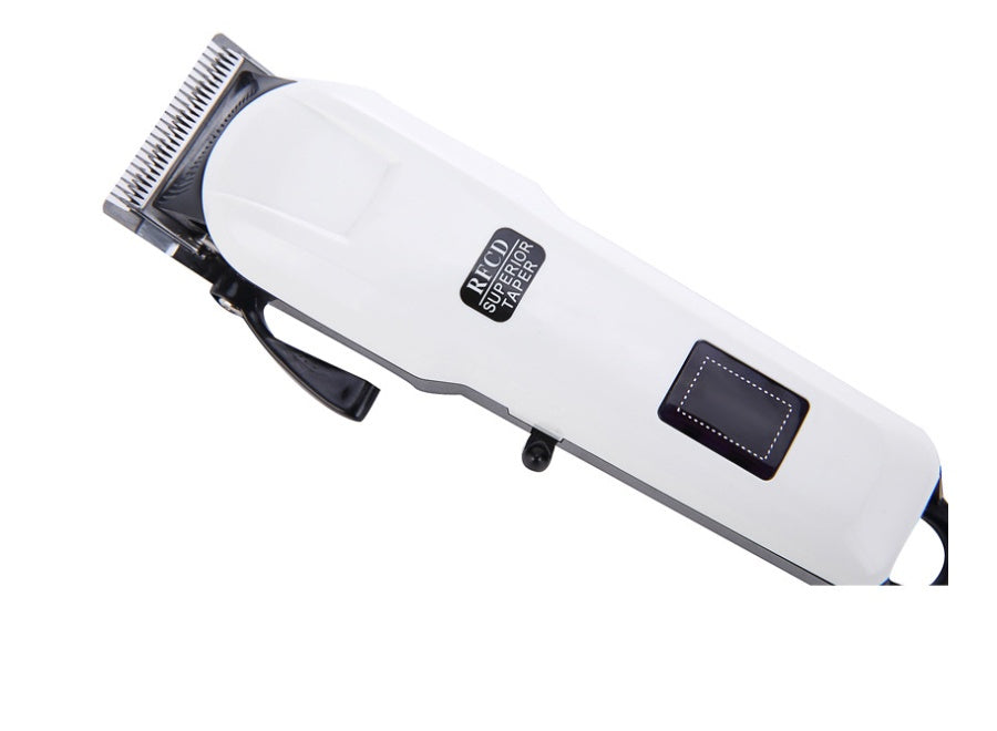 HKM-173267 Electric Hair Clipper with Stainless Steel Cutter Head, LCD Display, Low Noise, USB Rechargeable, Includes Combs and Accessories