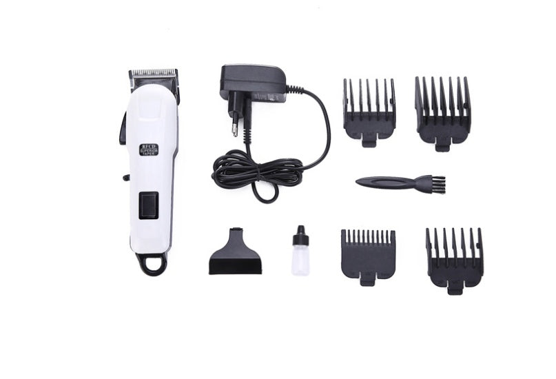 HKM-173267 Electric Hair Clipper with Stainless Steel Cutter Head, LCD Display, Low Noise, USB Rechargeable, Includes Combs and Accessories