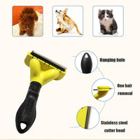 HKM-360147 Self-Blade Pet Grooming Comb with Fashionable ABS Handle