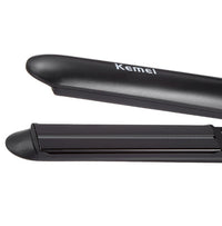 HKM-204883 Ceramic Tourmaline Hair Straightener and Curler with Adjustable Temperature and LED Display