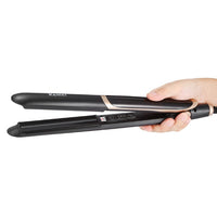 HKM-204883 Ceramic Tourmaline Hair Straightener and Curler with Adjustable Temperature and LED Display