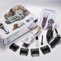 HKM-522835 Platinum Dog Hair Shaving Machine - Complete Grooming Kit with Limit Combs and Accessories