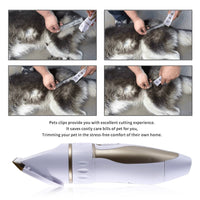 HKM-522835 Platinum Dog Hair Shaving Machine - Complete Grooming Kit with Limit Combs and Accessories