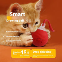 HKM-442771 Interactive Rolling Cat Toy with Motion and Sound Features - Auto Shut Off and Three Speed Modes