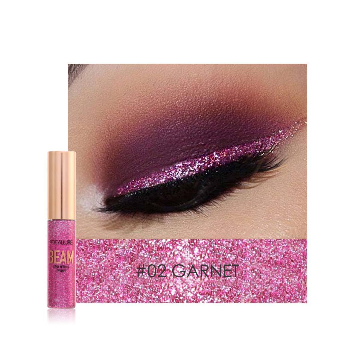 HKM-867795 Pearlescent Liquid Eyeliner in Purple, Silver, Blue, Rose Red, and Peacock Blue