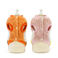 HKM-024403 Cozy Cotton Vest for Pets - Autumn and Winter Fashion in Orange and Pink