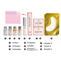HKM-768339 Simple Hot Curling Eyelash Extension Set - Independent Box, White