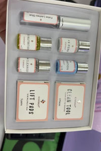 HKM-768339 Simple Hot Curling Eyelash Extension Set - Independent Box, White