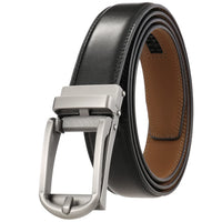HKM-248147 Men's Leather Belt, Model LY33-23430-1, Durable and Stylish Design