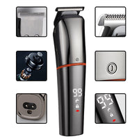 HKM-906003 Multifunctional Electric Hair Clipper with LCD Display and Multiple Accessories