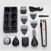 HKM-906003 Multifunctional Electric Hair Clipper with LCD Display and Multiple Accessories