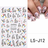 HKM-053459 3D Cartoon Christmas Tree Nail Patches - Festive Back Glue Design, 9.5x6.5cm