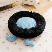HKM-956819 Cozy Thickened Plush Dog and Cat Bed for Autumn and Winter - Warm Kennel Sleeping Mat