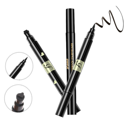 HKM-406739 Double-Ended Black Seal Eyeliner with Star, Heart, and Moon Designs