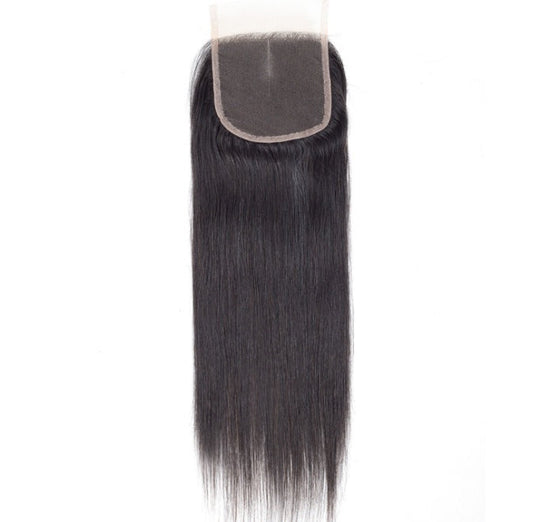 HKM-551827 Lace Front Synthetic Straight 4x4 Wig with Hair Accessories