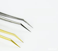 HKM-682707 Precision Long-Mouthed Flowering Tweezers for Eyelash Grafting and Hair Division