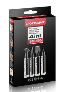 HKM-872083 4-in-1 Electric Nose Hair Trimmer and Shaver with Low Noise Design and Ergonomic Handle