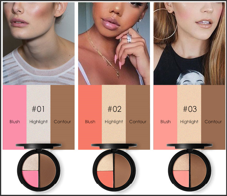 HKM-782995 FA20 Bronzer with Three Color Options - 8.4g Compact and Repair Disk Included