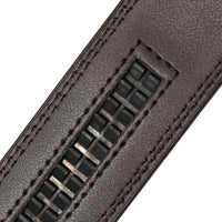 HKM-426643 Automatic Ratchet Strap Belt for Men - Split Leather Cowhide Design Without Buckle