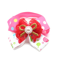 HKM-390099 Princess Style Pink Bow Tie for Dogs and Cats - Universal Fit, 20 Pieces