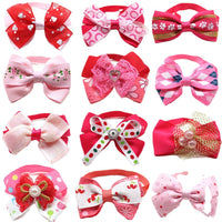 HKM-390099 Princess Style Pink Bow Tie for Dogs and Cats - Universal Fit, 20 Pieces