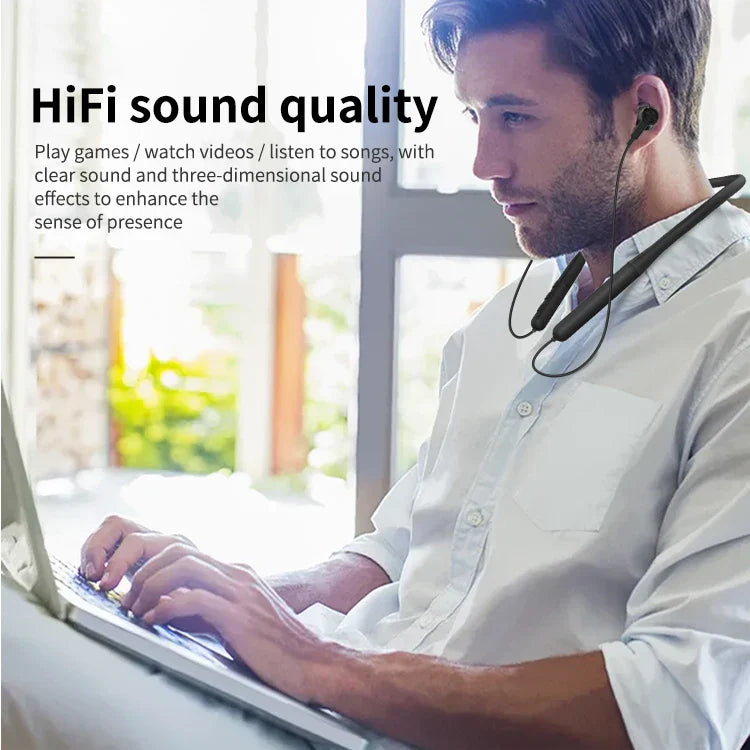 KTX-534291 Wireless Neck Band In-Ear Headphones for Sports with Bluetooth Connectivity