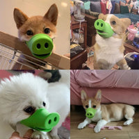 HKM-188819 Durable Silicone Anti-Bite Mouth Cover for Long-Mouthed Pets - Available in Large and Small Sizes