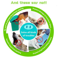 HKM-188819 Durable Silicone Anti-Bite Mouth Cover for Long-Mouthed Pets - Available in Large and Small Sizes