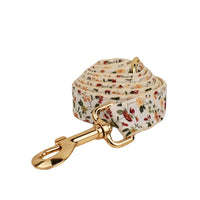 HKM-588499 Small White Flower Dog Collar and Leash Set with Bow and Vest - Five-Piece Accessory Collection