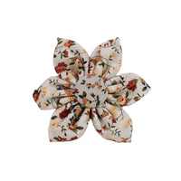 HKM-588499 Small White Flower Dog Collar and Leash Set with Bow and Vest - Five-Piece Accessory Collection