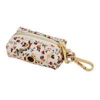 HKM-588499 Small White Flower Dog Collar and Leash Set with Bow and Vest - Five-Piece Accessory Collection