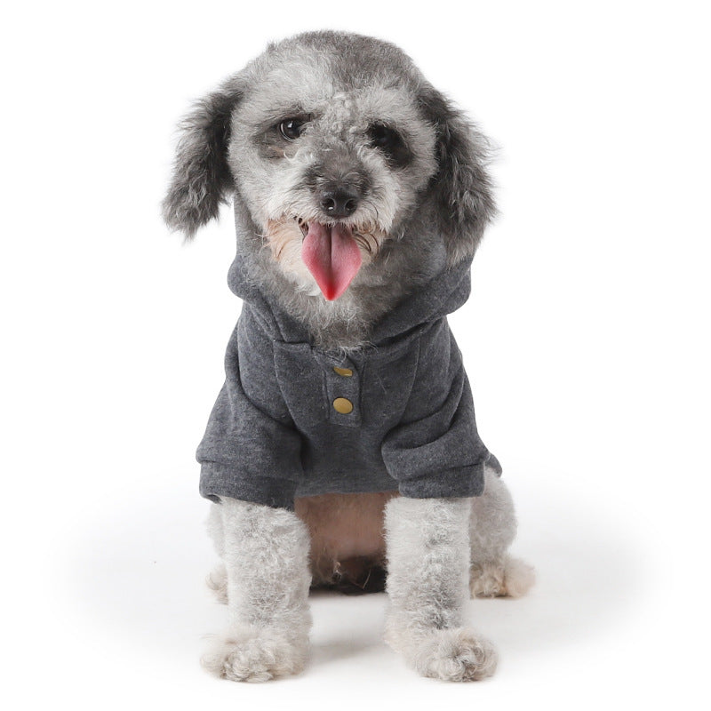 HKM-315859 Hooded Two-Legged Sweater in Wine Red and Grey with Cashmere-Like Feel