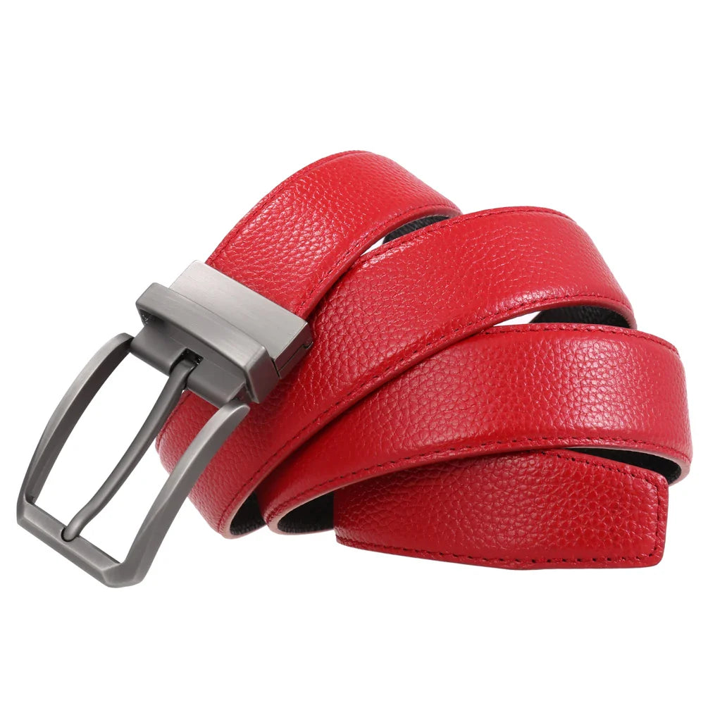 HKM-065043 35mm Rotating Pin Buckle Belt for Versatile Styling