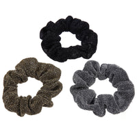 HKM-610771 Glittering Large Intestine Headband for Women - Soft Cloth Hair Accessory in Blue, Black, Gray, Dark Coffee, Beige, and Rose Red