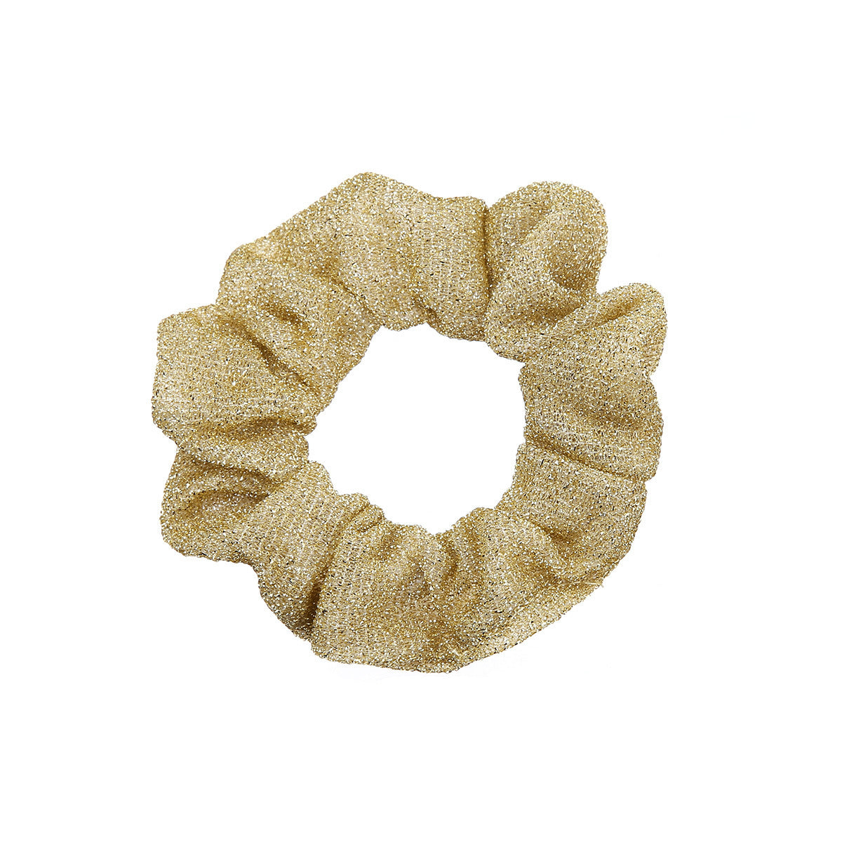 HKM-610771 Glittering Large Intestine Headband for Women - Soft Cloth Hair Accessory in Blue, Black, Gray, Dark Coffee, Beige, and Rose Red