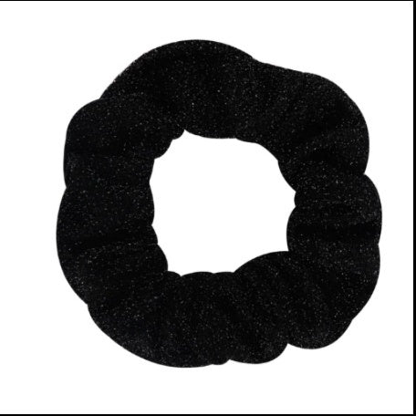 HKM-610771 Glittering Large Intestine Headband for Women - Soft Cloth Hair Accessory in Blue, Black, Gray, Dark Coffee, Beige, and Rose Red