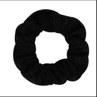 HKM-610771 Glittering Large Intestine Headband for Women - Soft Cloth Hair Accessory in Blue, Black, Gray, Dark Coffee, Beige, and Rose Red