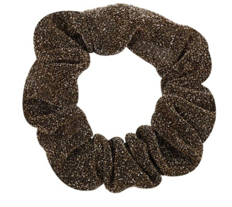 HKM-610771 Glittering Large Intestine Headband for Women - Soft Cloth Hair Accessory in Blue, Black, Gray, Dark Coffee, Beige, and Rose Red