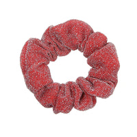 HKM-610771 Glittering Large Intestine Headband for Women - Soft Cloth Hair Accessory in Blue, Black, Gray, Dark Coffee, Beige, and Rose Red