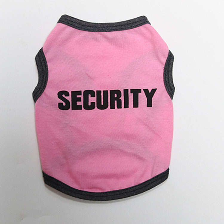 HKM-199443 Cotton Printed Security Vest for Small Dogs - Casual Fit, Various Sizes Available