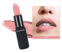 HKM-301843 Matte Lipstick in Rose Kiss - Smooth, Long-Lasting, Non-Sticky Formula, 9g